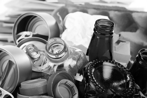 Office clearance van loading in Wembley exterior