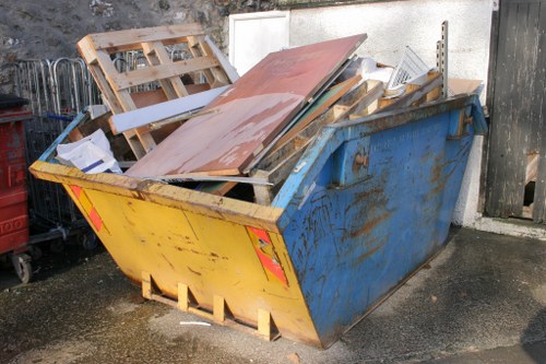 Professional garage clearance service at work in Wembley